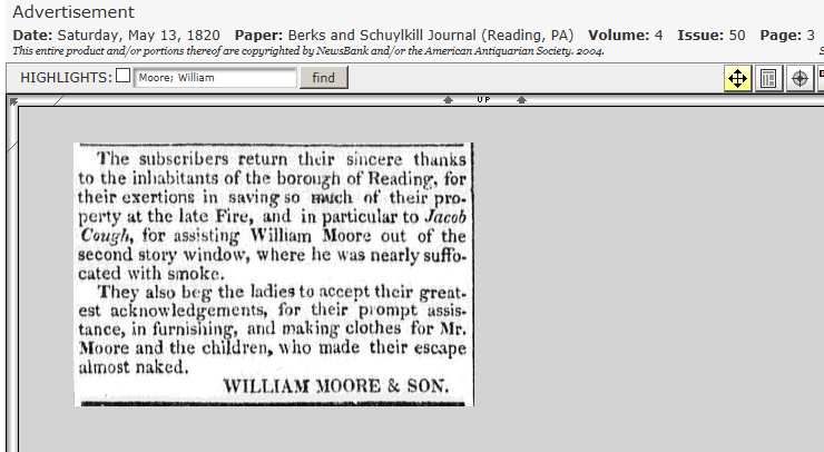 Thank yous after fire